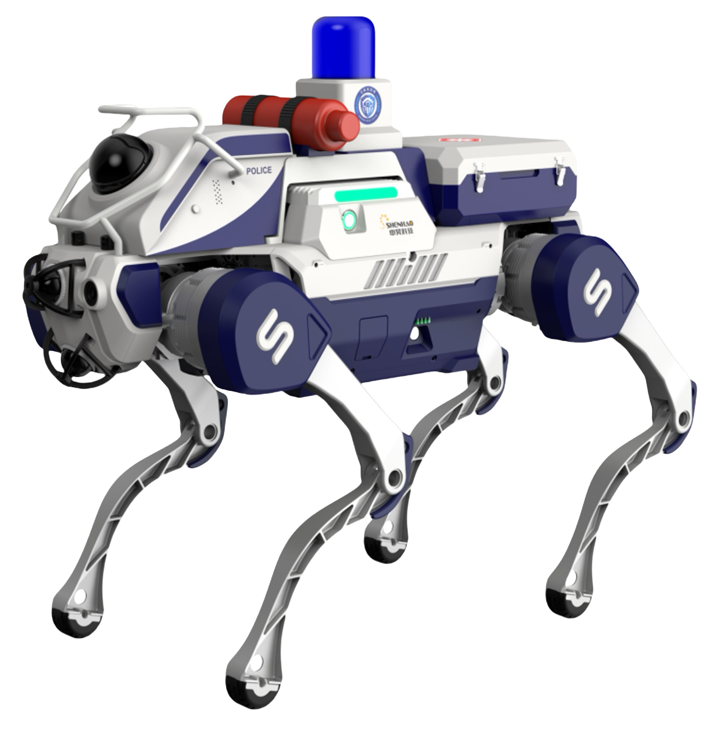 警务巡逻四足机器人
